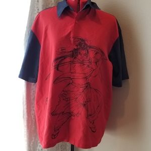 Vintage 90s two tone Samurai Shirt